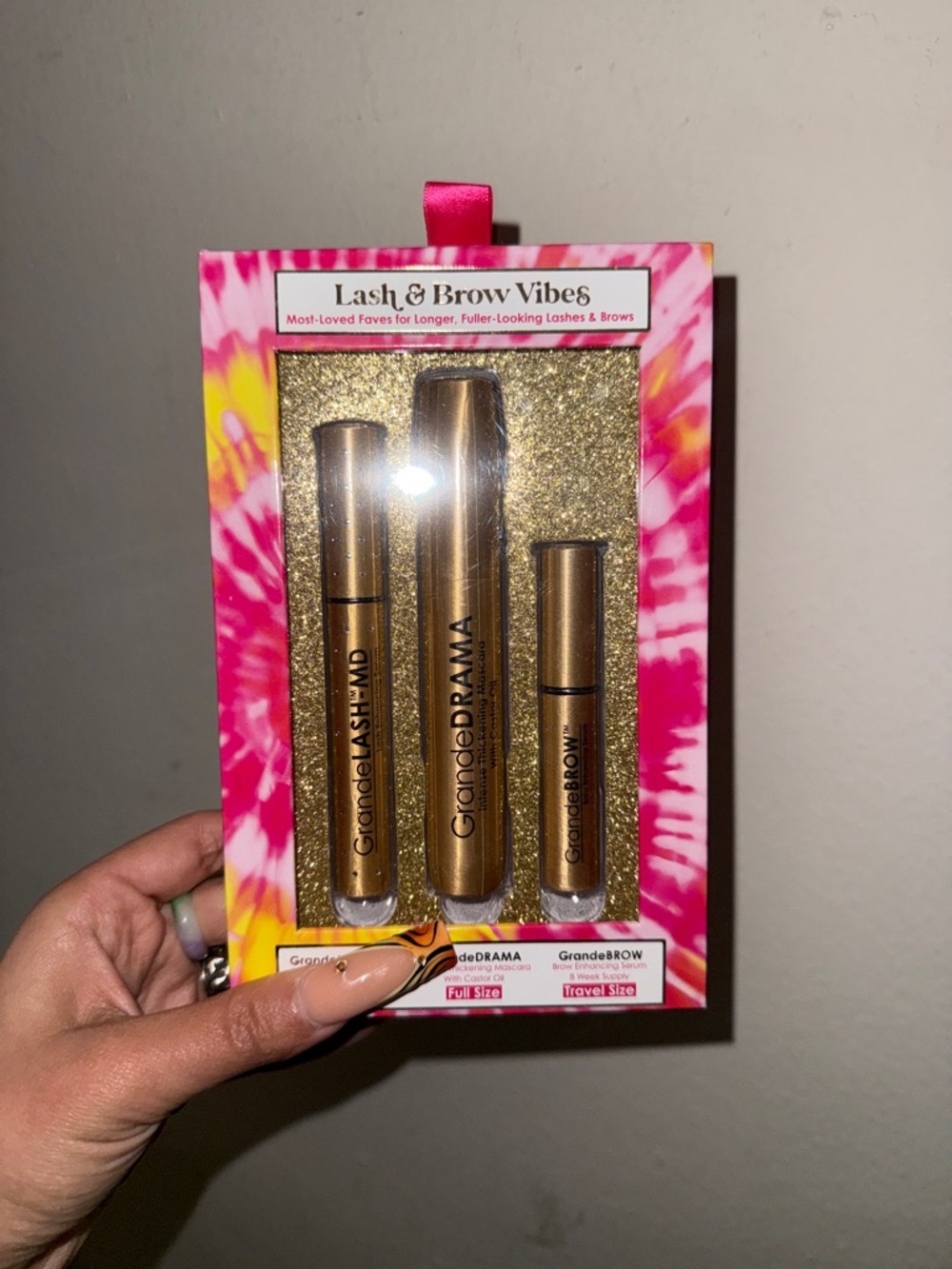 Grande Cosmetics Lash & Brow Vibes Trio - Gold